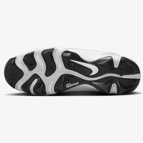 Nike Youth Force Trout 9 Keystone Low Rubber Baseball Cleats SZ 3.5 White | Black, FB9731-1004