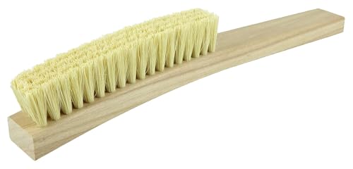 Image of Weiler 44076 5-1 /4 inch Brush Length, 13 inch X 1-1 /4 inch Block Size, 4 X 18 No. of Rows, Tampico Fill, Hardwood Block, Plater's Brush, Made in the USA (Pack of 12)