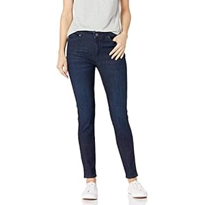Amazon Essentials Women's Skinny Jean, Dark Wash, 14 Short