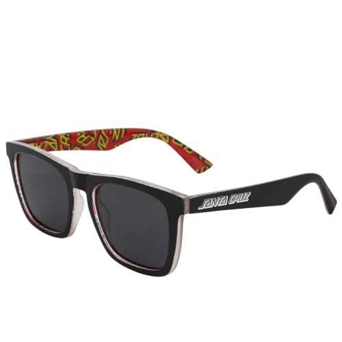 SANTA CRUZ Gafas de sol originales con funda – Lentes de protección UV, Black Multi Red Dot, Taglia unica