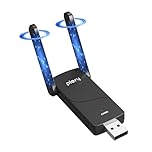PLERY AX900 Bluetooth WiFi 6 USB WiFi Dongle, WiFi Adapter for PC Desktop, Dual Band 5GHz & 2.4GHz WiFi Adapter, High Gain Antenna, Built-in Driver for Windows 10/11, WPA3 Security, Easy Setup