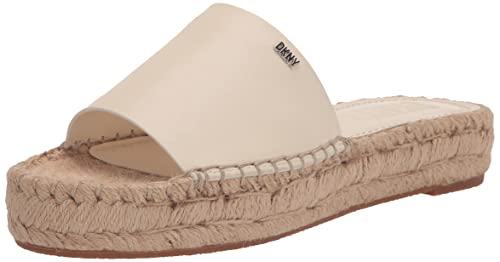 DKNY WOMENS FOOTWEAR SLIDE,EGG NOG, 85