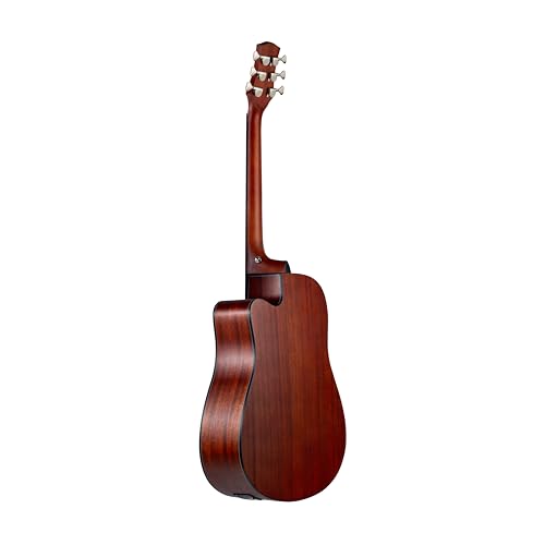 Image of M-STUDIO M-2500 E 41-Inch Electro-Acoustic Guitar, Natural Finish, with Padded Bag