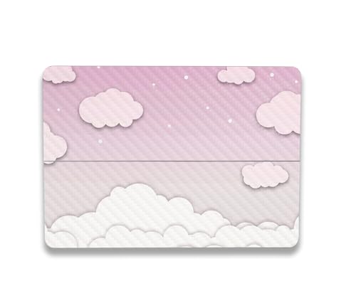Image of MightySkins Carbon Fiber Skin Compatible with Microsoft Surface Laptop Studio 2 (2023) Full Wrap Kit - Baby Clouds | Protective, Durable Textured Carbon Fiber Finish | Easy to Apply | Made in The USA