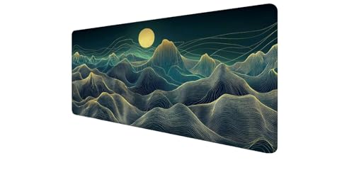 Tapis souris XXL gaming antidérapant grand format 100cm desk mat étanche bords cousus pour PC