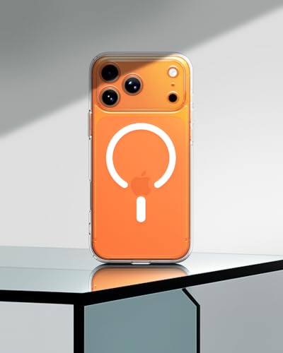 Image of Spigen Ultra Hybrid MagFit Back Cover Case Compatible with iPhone 17 Pro Max (TPU + Poly Carbonate | Clear White)