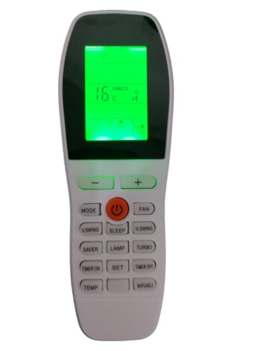 Image of SanavyaAC Remote Compatible for Voltas 1.5 Ton Split /Window AC - Remote No. 248 with WiFi /ADJ Button, White (Exact Match Required)