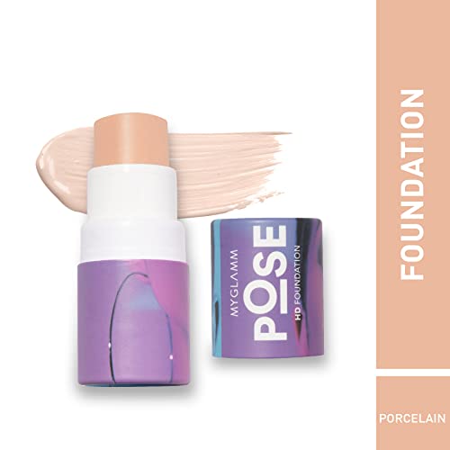 MyGlamm POSE HD Foundation Stick-Porcelain (Beige)-5.5 g| Skin-blurring Foundation Stick | Long wearing & Light-weight HD Foundation - Image 3