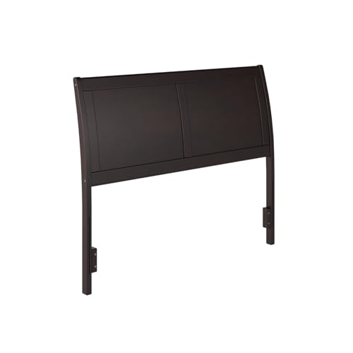 HomeStock Sleigh Bed Headboard - Solid Wood Panel Headboard - Classic Bedroom Design - Durable & Stylish Full/Espresso