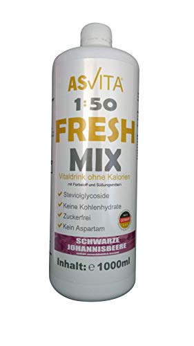 Fresh Mix 50 1 Liter Flasche Schwarze Johannisbeere
