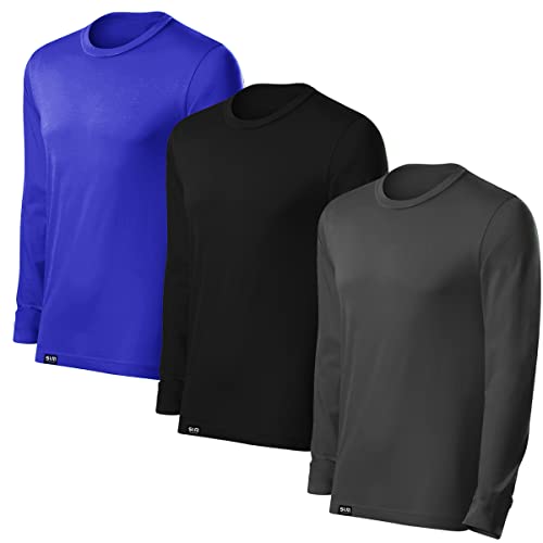 Kit com 3 Camisetas Proteção Solar Uv 50 Ice Tecido Gelado – Slim Fitness – Cinza – Preto – Marinho
