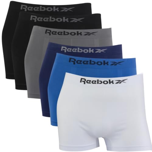 Kit com 6 Cuecas Reebok Boxer Microfibra Classic, Sortido 1, M