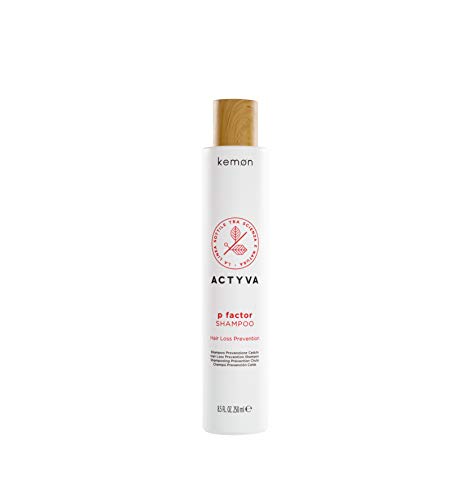 Kemon Actyva P Factor Shampoo, haaruitvalshampoo voor haargroei, vitale shampoo voor meer haarvulling en een gezonde hoofdhuid, 250 ml