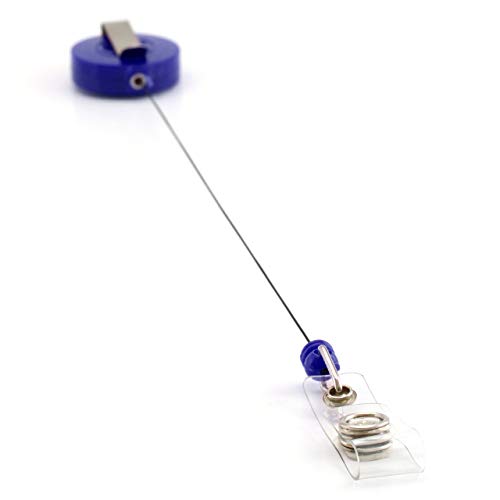 CKB LTD® 5X Royal Blue Blu Retractable ID Badge