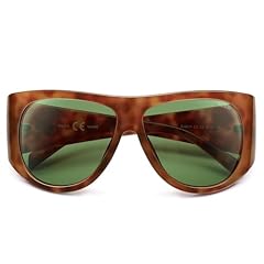 Yellow Tortoise Frame Green Lens