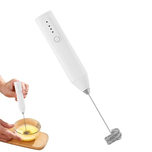 Representante De Leche De Café: De Espuma De Mano, Herramienta De Batidora De Velocidades | Fabricante De Espuma Recargable De Gadget De Mezcla De Cocina, De Mezcla De Bebidas Cremosa