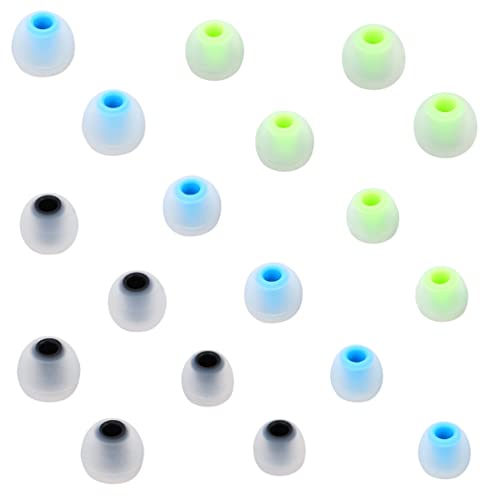 Image of Earbuds Replacement Tips Silicone Earbud Tips Ear Gels Fit for Inner Hole from 3.8mm - 5.1mm Earphones 9 Pairs S /M /L