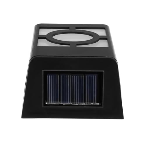 LIFKOME 4pcs Solar Yard Wall Lights Waterproof Outdoor Solar LED Lighting Tool Warm Light for Patio and Garden Fence
