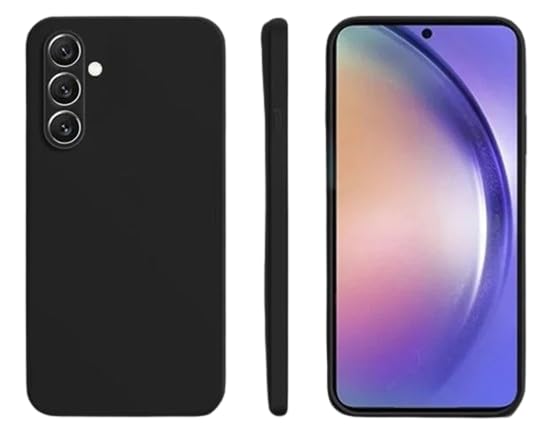 Image of Spazy Case Samsung Galaxy M55 5G / F55 5G Back Cover | Soft Silicone Slim Back Case Cover for Samsung Galaxy M55 5G / F55 5G - Black