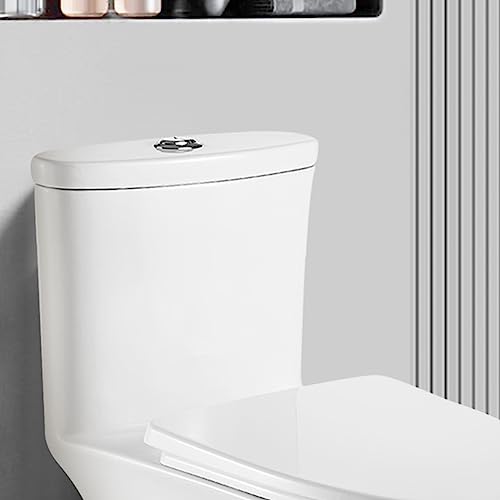 Satico One Piece Toilet Dual Flush 0.8/1.28 Gallons Per Flush Comfortable Seat Height 15.75" Standard White Toilet For Bathroom, Model T128D #TOP3