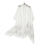 Photo Gallery isurrender sciarpa lucida da donna, elegante, scialle per abiti da sera, sciarpa, pashmina, scialle in seta, rosa bianca., 27in*76in Photo Gallery isurrender sciarpa lucida da donna, elegante, scialle per abiti da sera, sciarpa, pashmina, scialle in seta, rosa bianca., 27in*76in