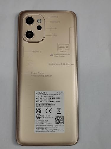 Image of UMIDIGI Cell Phone, F3 8GB+128GB Smartphone Unlocked, 48MP AI Triple Camera, 6.7inch HD Full Screen, 5150mAh Battery,18W Fast Charging, Android 11 Phone Unlock, Type-C,4G Dual SIM, NFC
