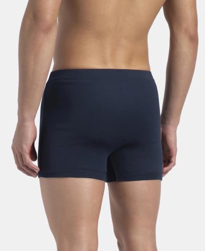 Image of Jockey 8008 Men Super Combed Cotton Solid Long Trunk Boxer Brief(Pack of 3)