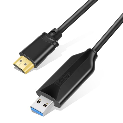 tlidfgeo USB HDMI Adapter, USB zu HDMI Adapter f&uuml;r PC, Laptop HDTV TV, Kompatibel mit Windows 7/8/8.1/10/11/XP/MacOS
