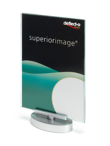 Preisvergleich Produktbild Deflecto 845129 - Drehaussteller Superior Image 380x230x265 mm metallisiert
