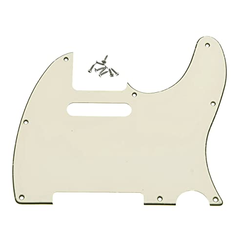 Pickguard Telecaster Kaish blanc vieilli plaque de protection pour guitare électrique