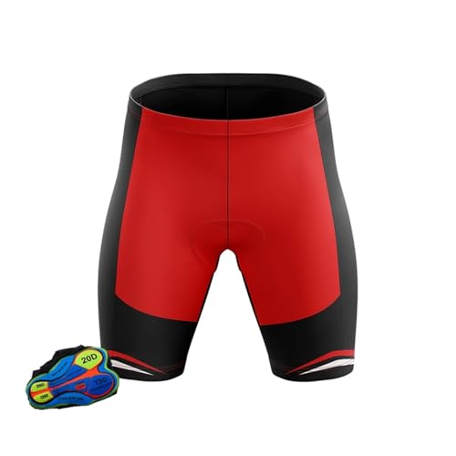 GOFDASY Pantalones cortos de ciclismo para hombre, pantalones cortos de bicicleta, ropa deportiva, a, L