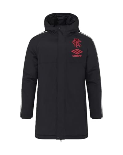 Castore Umbro Rangers Unisex Travel Bench Jacket Caviar L