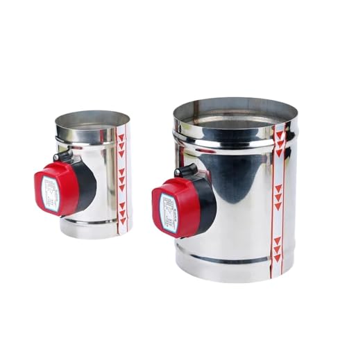 Válvula solenoide de compuerta motorizada para evitar retornos en conducto de aire de 8" 3