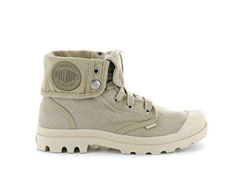 Palladium Women's Baggy Canvas Boot, Sahara/Ecru, 8.5 M