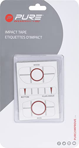Pure2Improve Golf Club Impact Tape (10 Sheets of 3 Stickers) - Record Impact Point of Clubface for Improved Swing