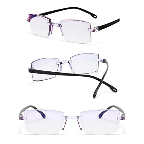 myreen Rimless Reading Glasses for Men and Women with Blue Light Blocking Lenses, Chashma for Near Vision, Reading books, Newspaper, Mobile and... - Image 5