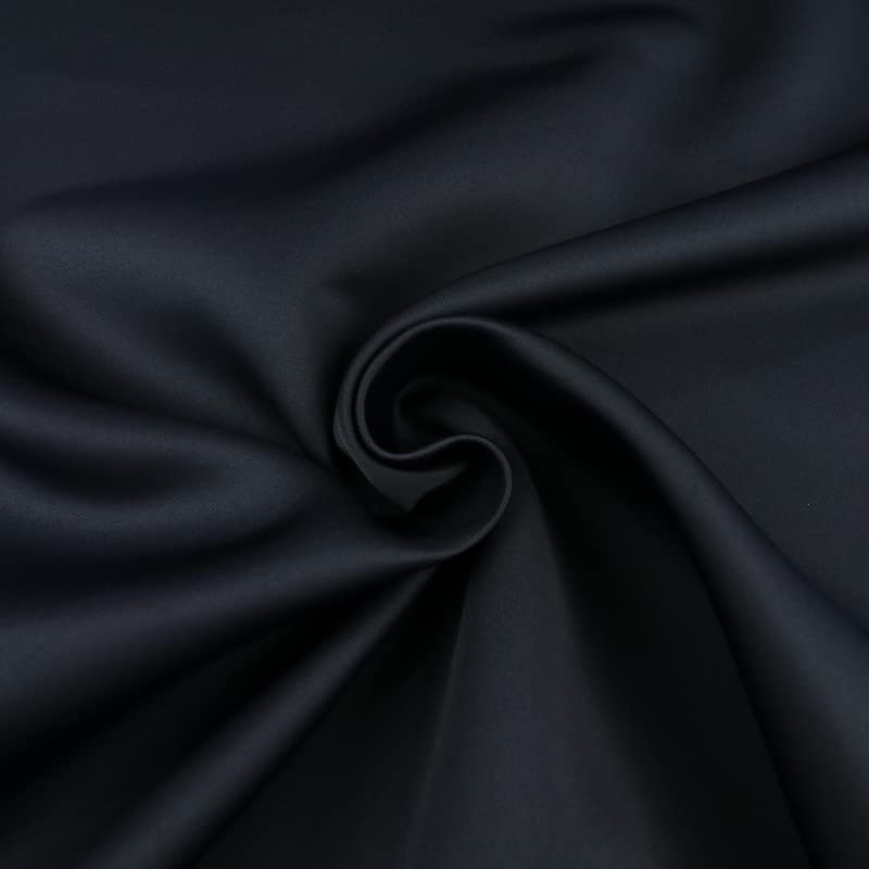 Premium Neopren-Stoff, einfarbig, 2 mm, 150 cm breit, 12 Farben (1 Meter, Jet Navy Blue 7560)