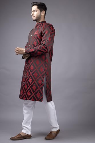 Image of Mens Ethnic Wear Indo Western Set