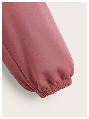 SOLY HUX Girl's Casual Crewneck Cropped Sweatshirt Long Sleeve Drop Shoulder Pullover Tops4