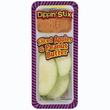 Reichel Foods Sliced Apple with Peanut Butter Dippin Stix, 6 count - 6 per case.