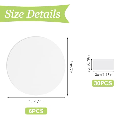 Kit de réparation pour mur et plafond en PVC résistant - Rosace blanche 17,8 cm - 3