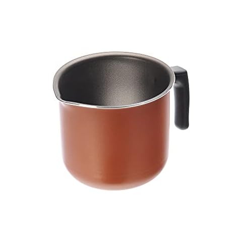 Moneta Zecchino, Cazo para Leche con Boquilla, Aluminio antiadherente, Cobre Cover