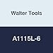 Walter Tools A1115L-6 6 mm HSS NC Spot Drill, 3 mm Length of Cut, 20 mm Extension Length, 140 mm Overall Length