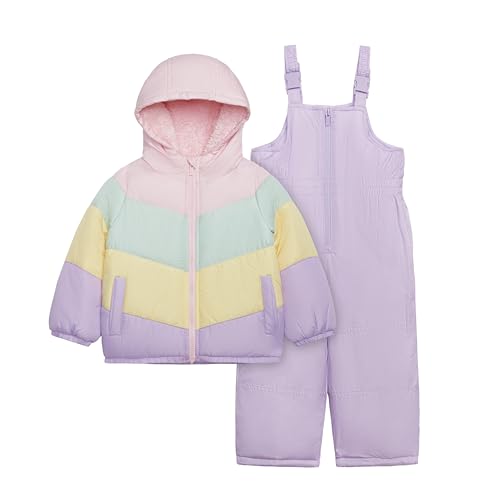 Carter's Girls' Toddler Heavyweight 2-Piece Snowsuit Set  Water Resistant Ski Jacket & Snow Bib