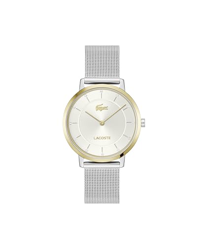 Montre Lacoste Femme Crocorigin en maille acier : l'accessoire idéal du bureau aux sorties