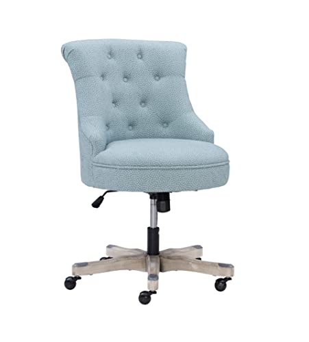 Linon Amzn0240 Talia Light Blue Office Chair, Gray #TOP7