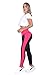 Bon Bon Up Black and Fuchsia Leggings with Internal Body Shaper and Butt Lifter 1064