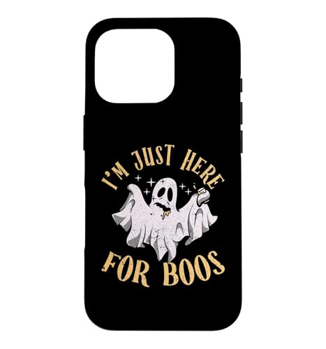 I'm Just Here For Boos �ʔ��� �n���E�B���p�[�e�B�[ �S�[�X�g �h�����N �X�}�z�P�[�X iPhone 16 Pro �p