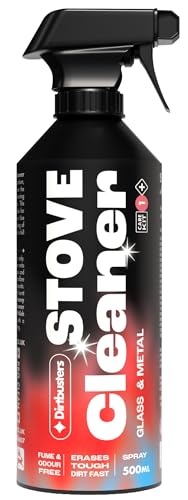 Dirtbusters Stove Glass and Metal Cleaner Powerful Pro Cleaning For Log Burner Stove Hearths & Fireplace (500ml)