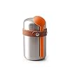 black+blum Food Flask – 400 ml lunchbeker, roestvrij staal/veganistisch leer, één maat, 2